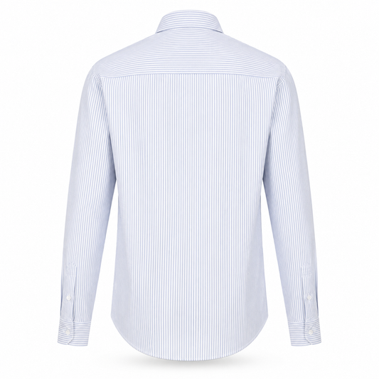 Sky Blue - Pinstriped Shirt