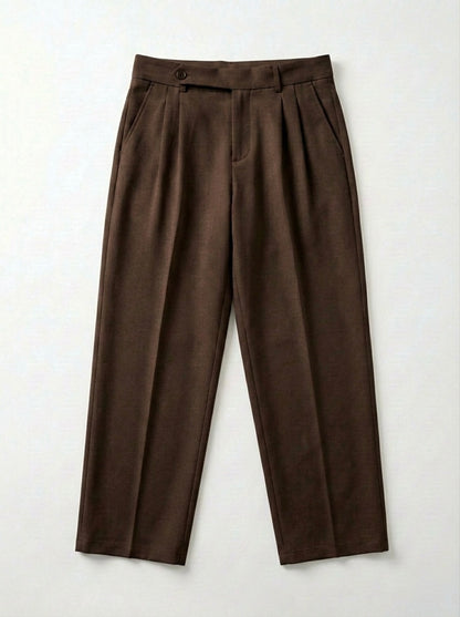 Tobacco Brown - Italian Pleated Pants