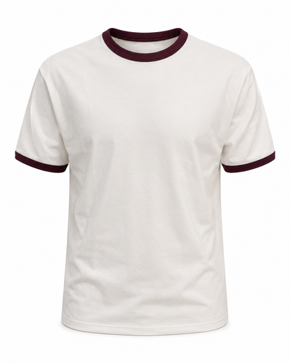 Signature Burgundy - Ringer Tee