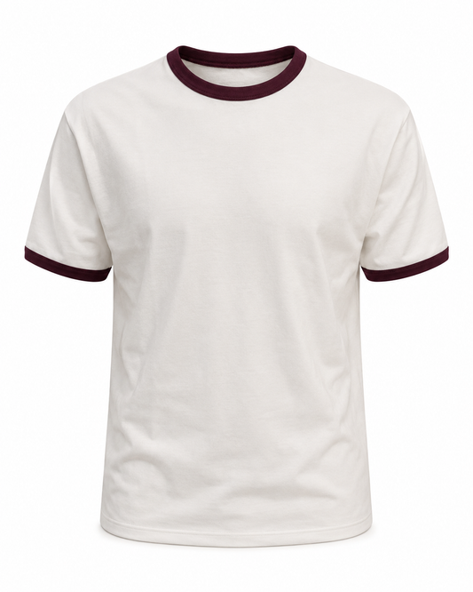 Signature Burgundy - Ringer Tee