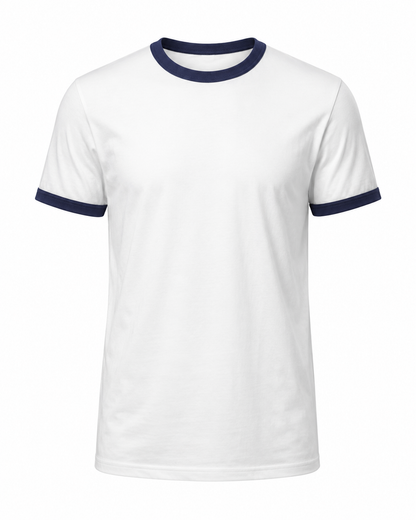 Signature Navy - Ringer Tee