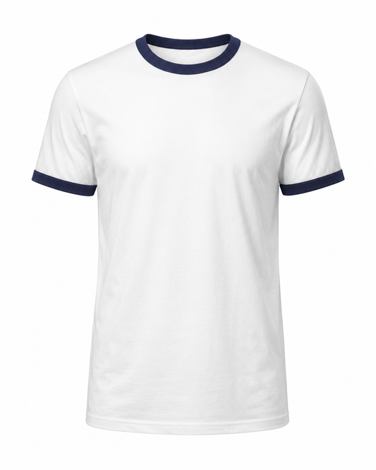 Signature Navy - Ringer Tee