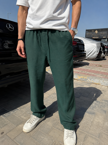 Emerald Green – Linen Pants