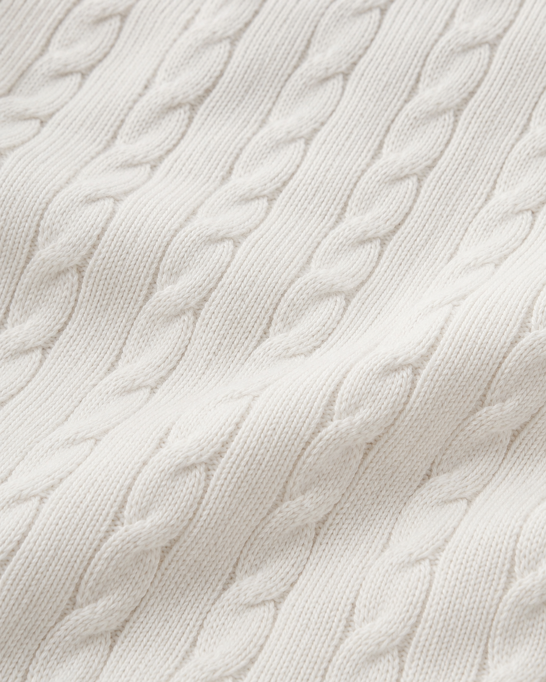 Pearl White - Cable Knit
