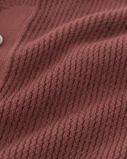 Tobacco Brown - Costa Knit Polo