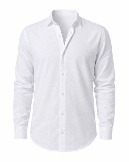 Pearl White – Long Sleeve Linen