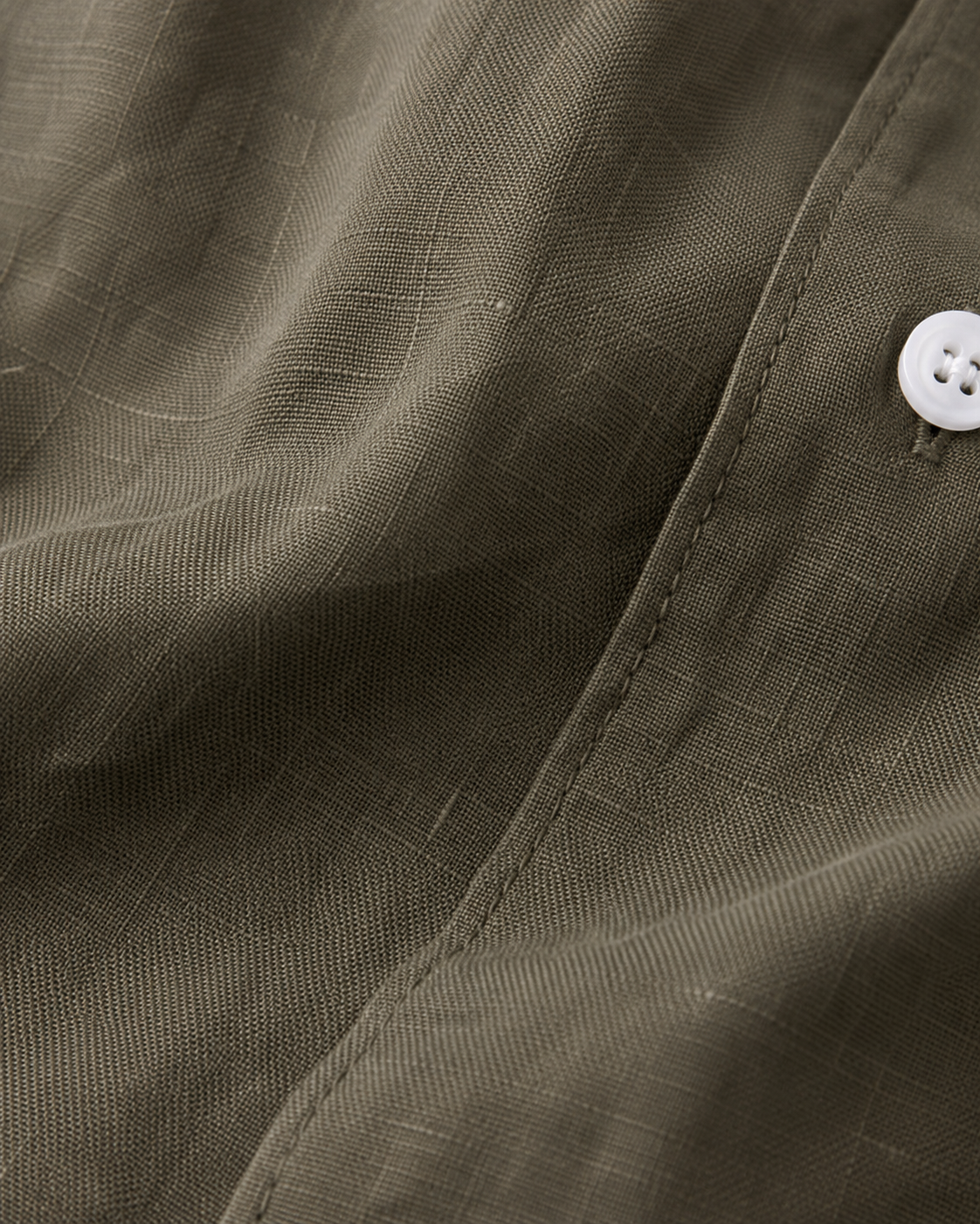 Olive Green – Long Sleeve Linen