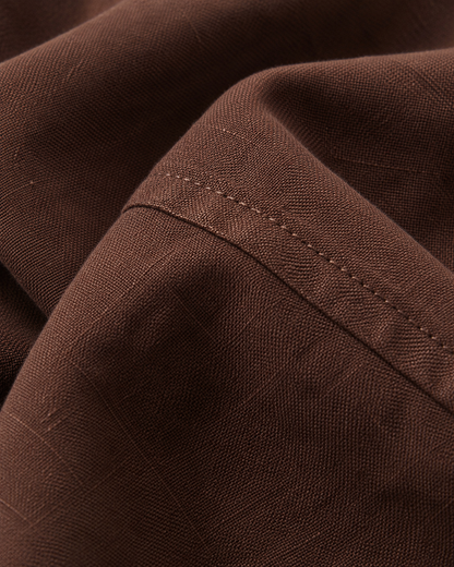 Tobacco Brown – Long Sleeve Linen