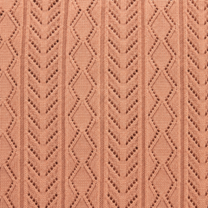 Copper Blush — Mosaic Knit Polo