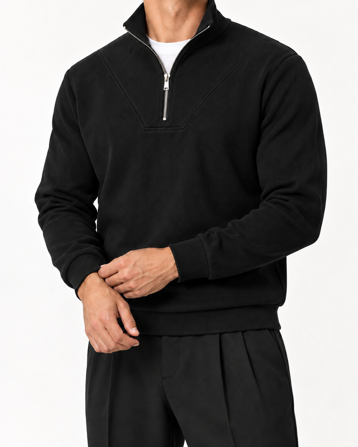 Midnight Black Quarter Zip