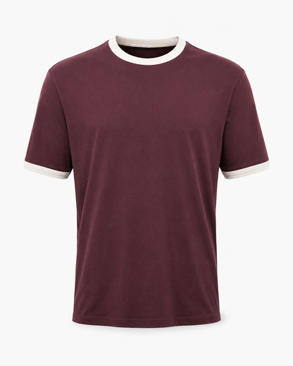 Crimson Burgundy - Ringer Tee
