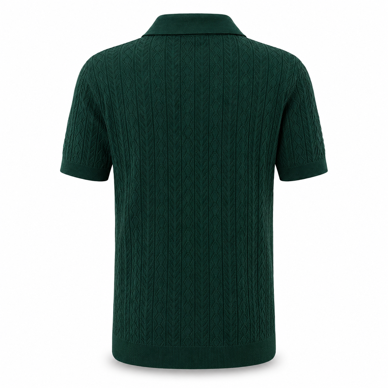Emerald Green - Mosaic Knit Polo