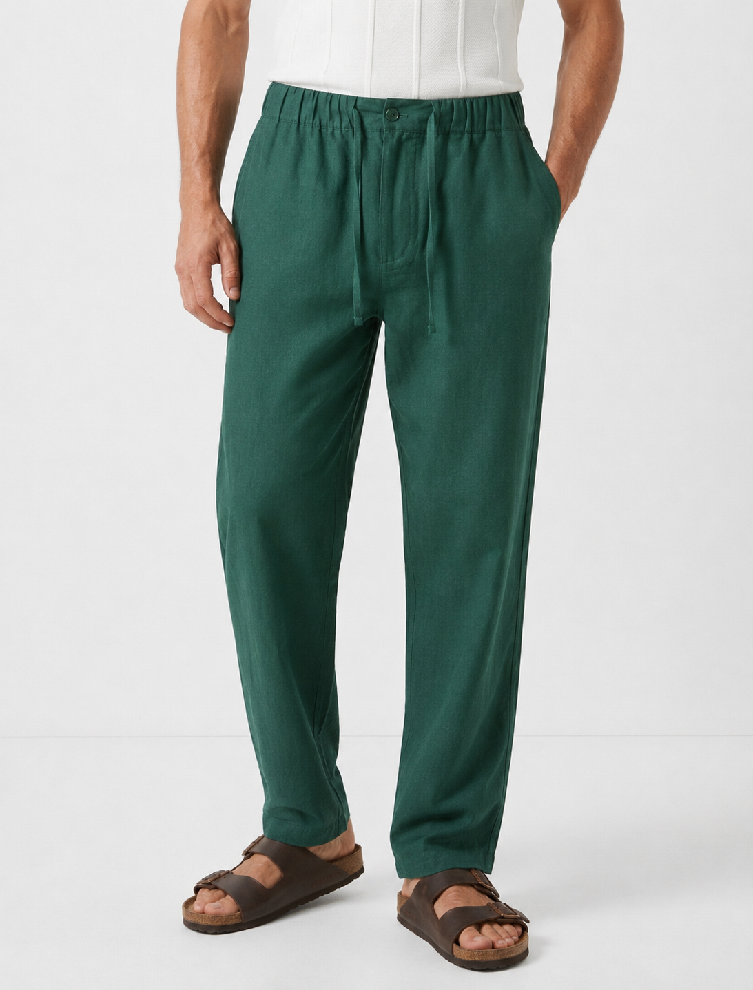 Emerald Green – Linen Pants