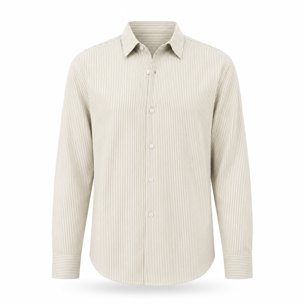 Dune Beige - Pinstriped Shirt