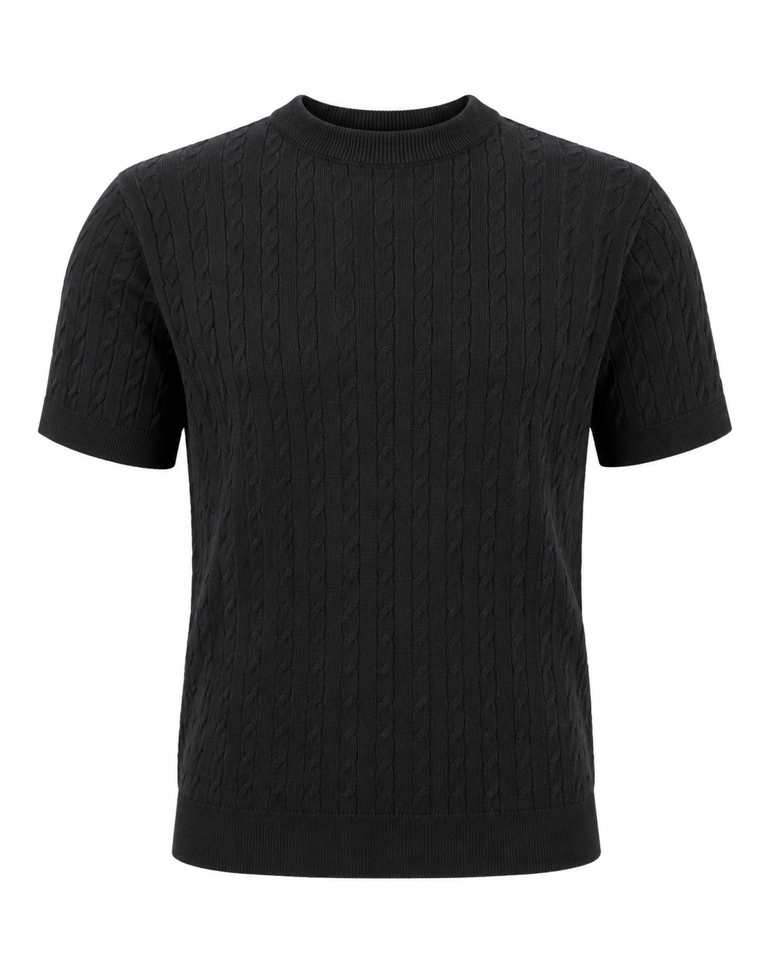 Midnight Black - Cable Knit