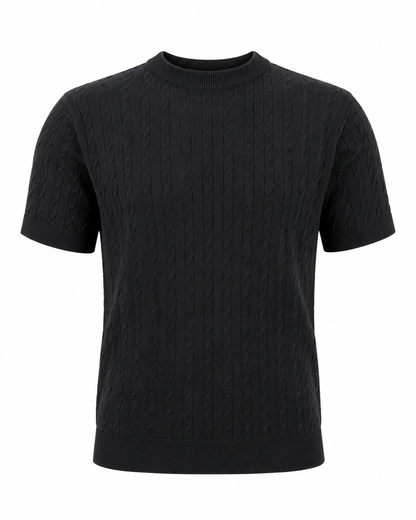 Midnight Black - Cable Knit