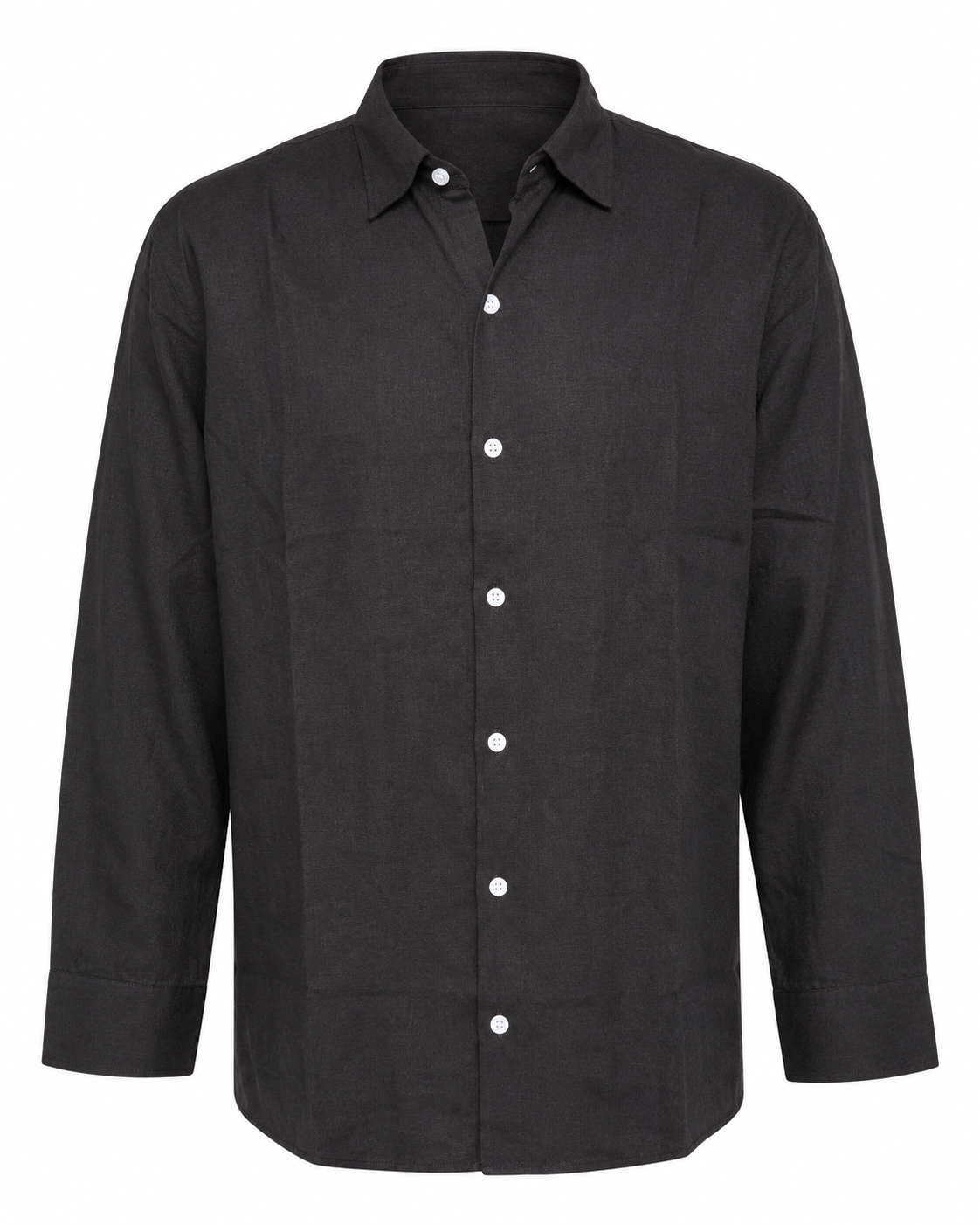 Midnight Black – Long Sleeve Linen