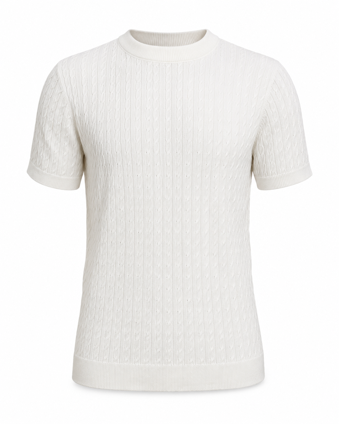 Pearl White - Cable Knit
