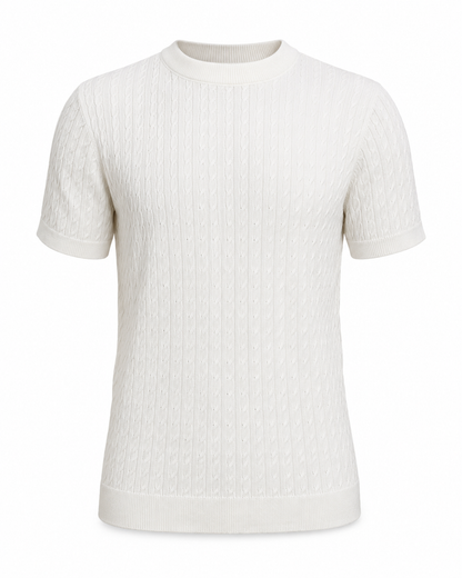Pearl White - Cable Knit