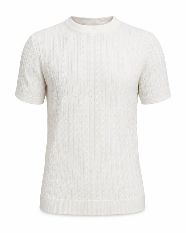Pearl White - Cable Knit