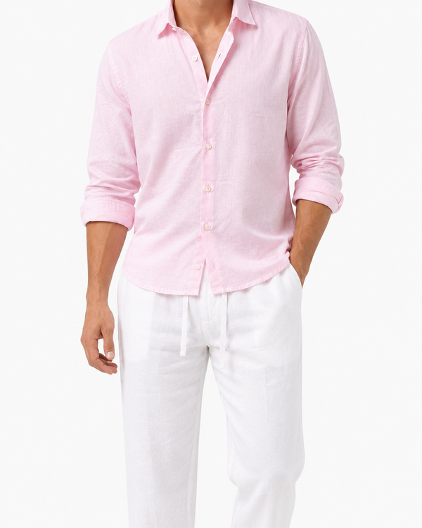 Blush Pink – Long Sleeve Linen