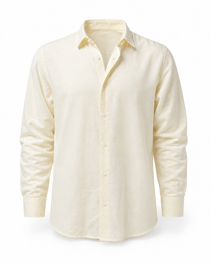 Sandstone Beige – Long Sleeve Linen