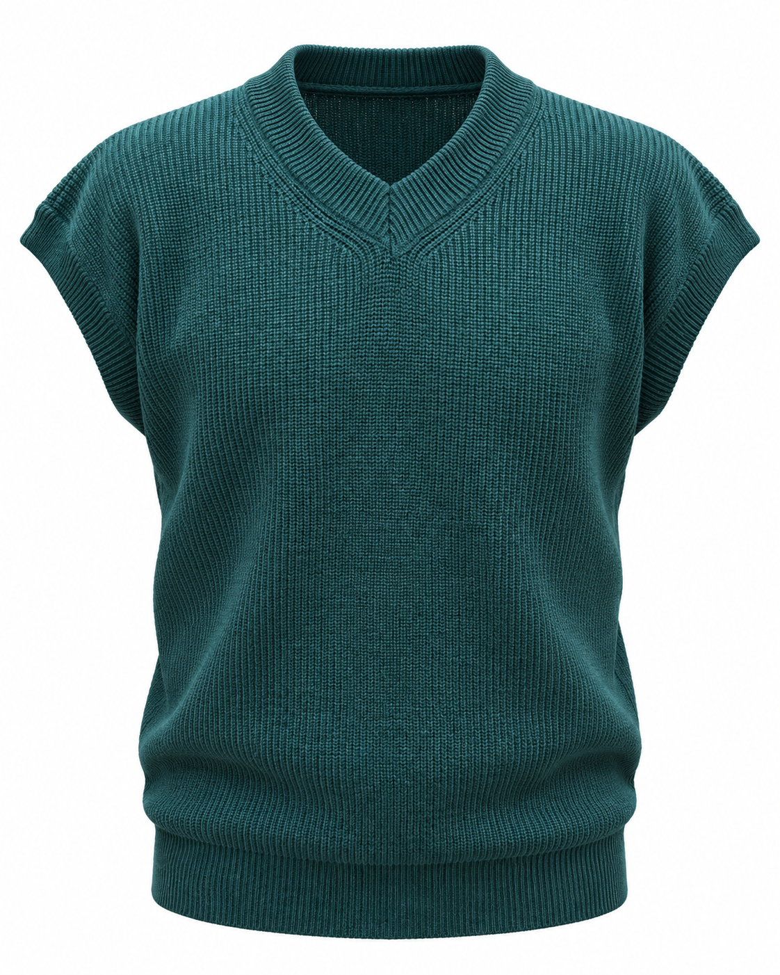 Emerald Green V-neck Gilet