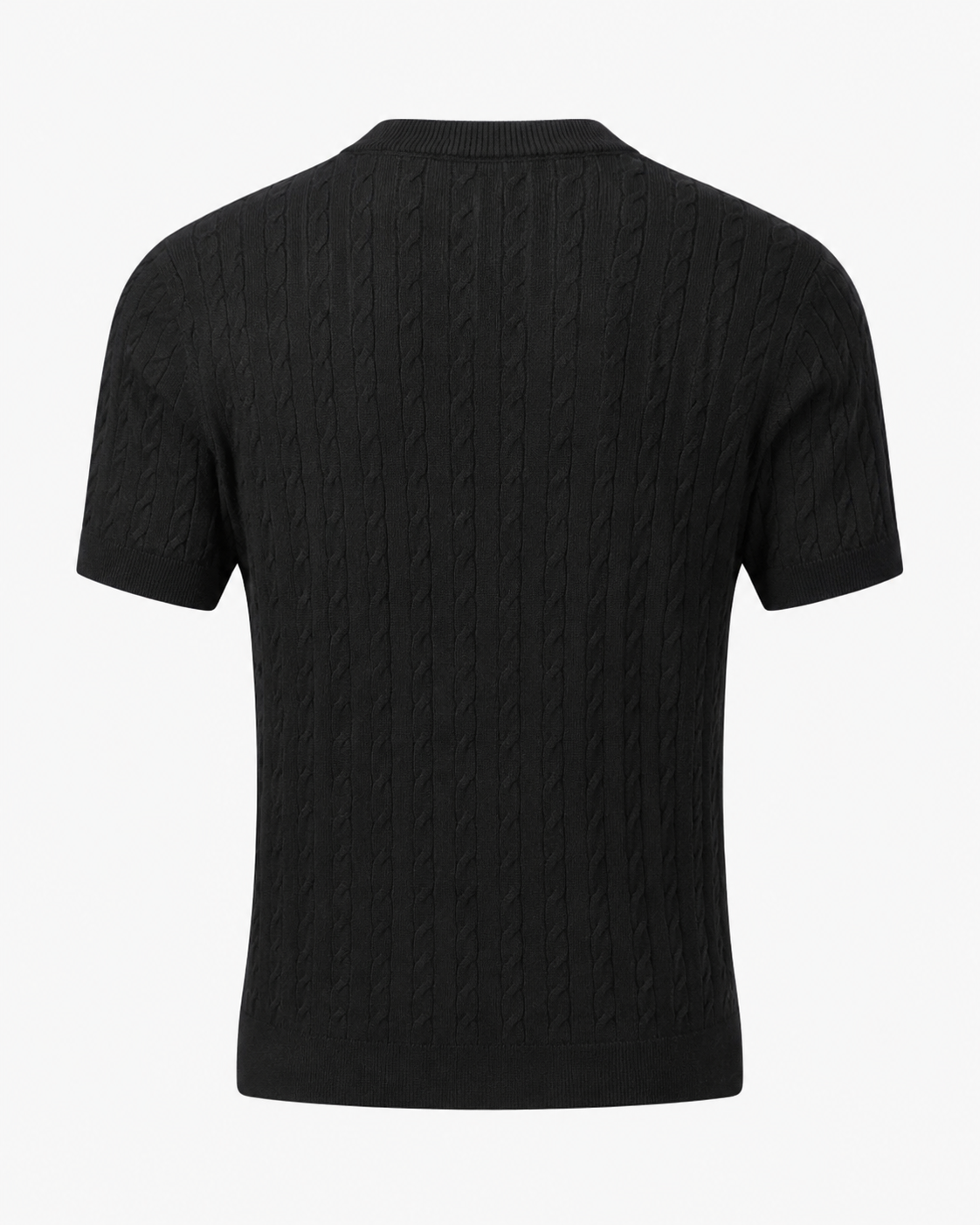 Midnight Black - Cable Knit