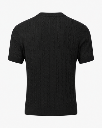 Midnight Black - Cable Knit