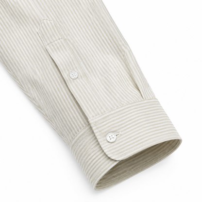 Dune Beige - Pinstriped Shirt