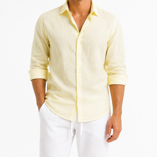 Island Yellow – Long Sleeve Linen