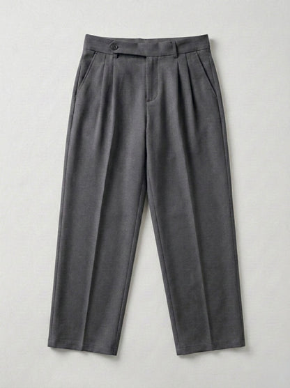 Graphite Grey - Italian Pleated Pants