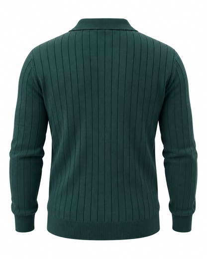 Emerald Green - Column Zip Pullover