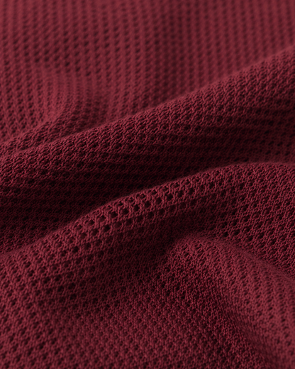 Crimson Burgundy - Costa Knit Polo