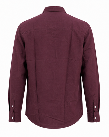 Crimson Burgundy – Long Sleeve Linen