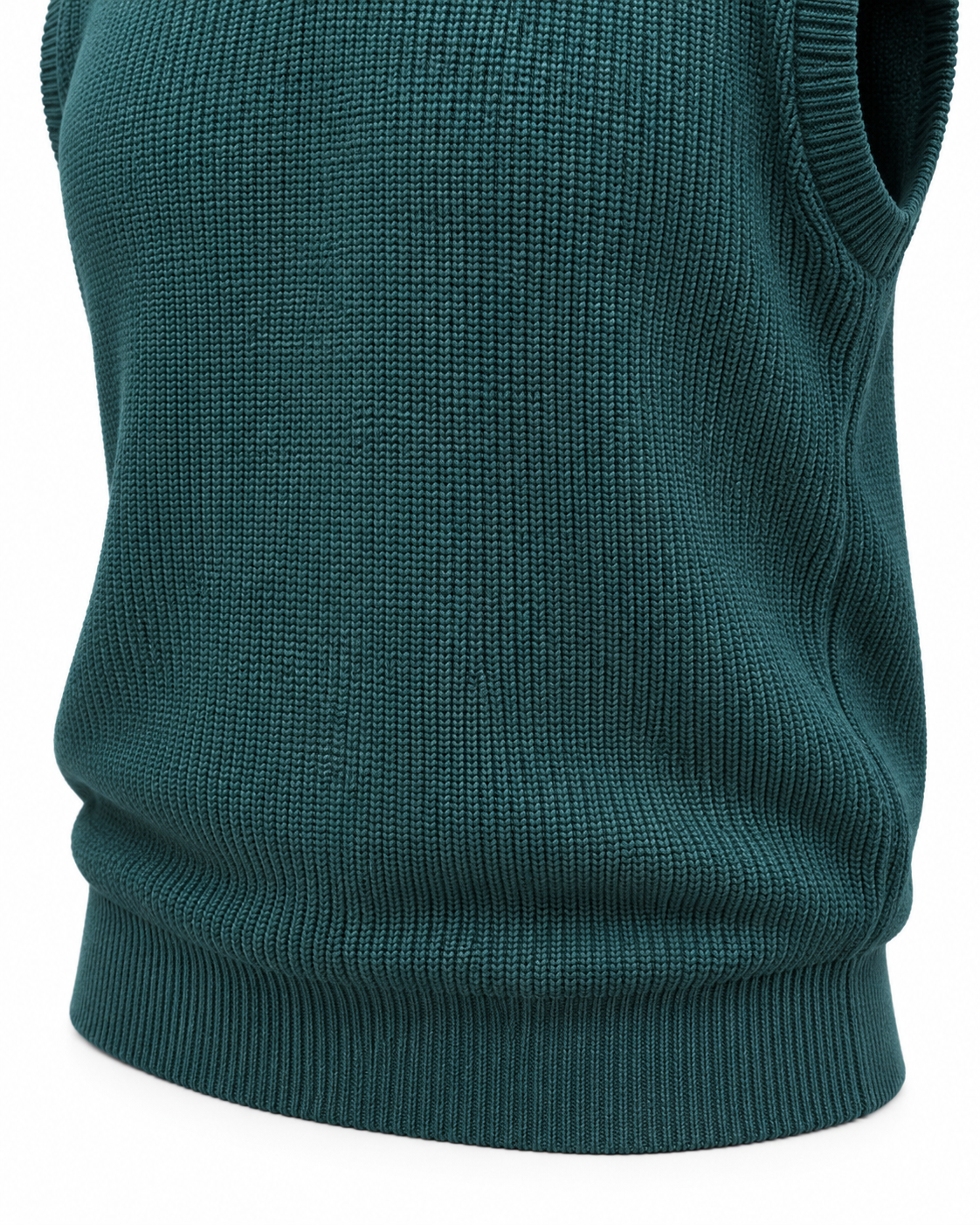 Emerald Green V-neck Gilet