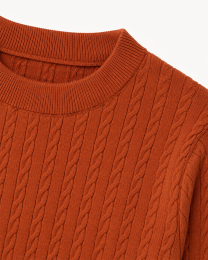 Terracotta - Cable Knit