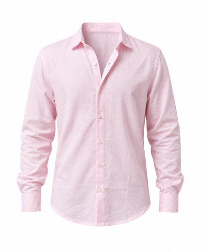 Blush Pink – Long Sleeve Linen