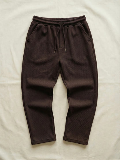 Tobacco Brown Ribbed pants
