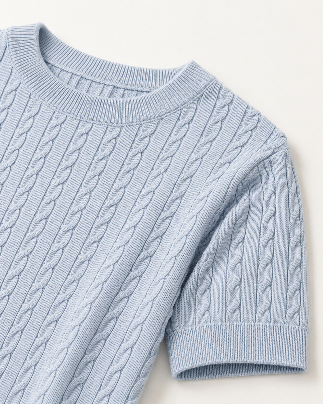 Sky Blue - Cable Knit