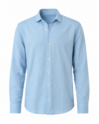 Sky Blue – Long Sleeve Linen