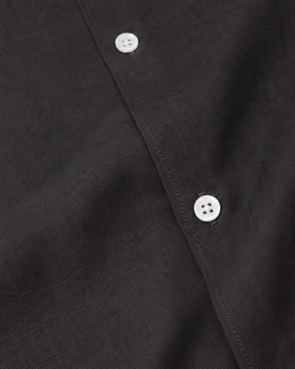 Midnight Black – Long Sleeve Linen