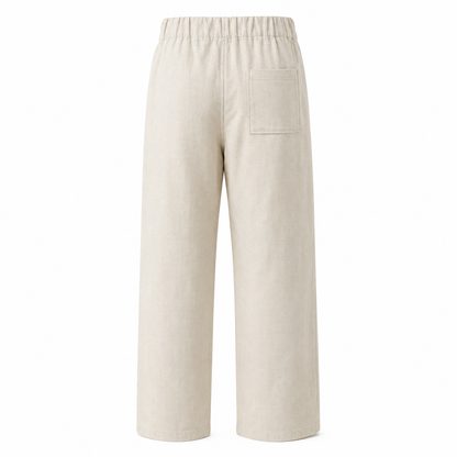Premium Creamy White – Linen Pants