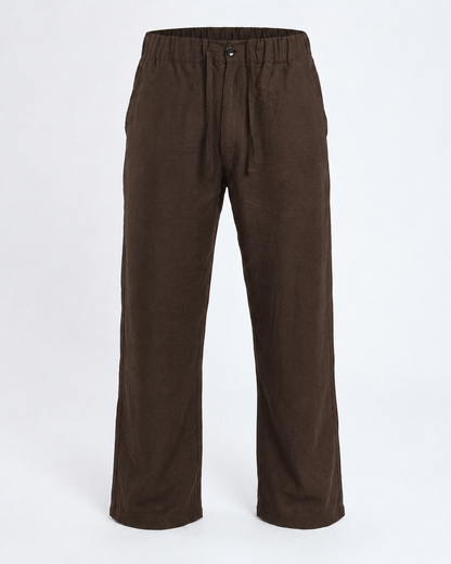 Tobacco Brown – Linen Pants