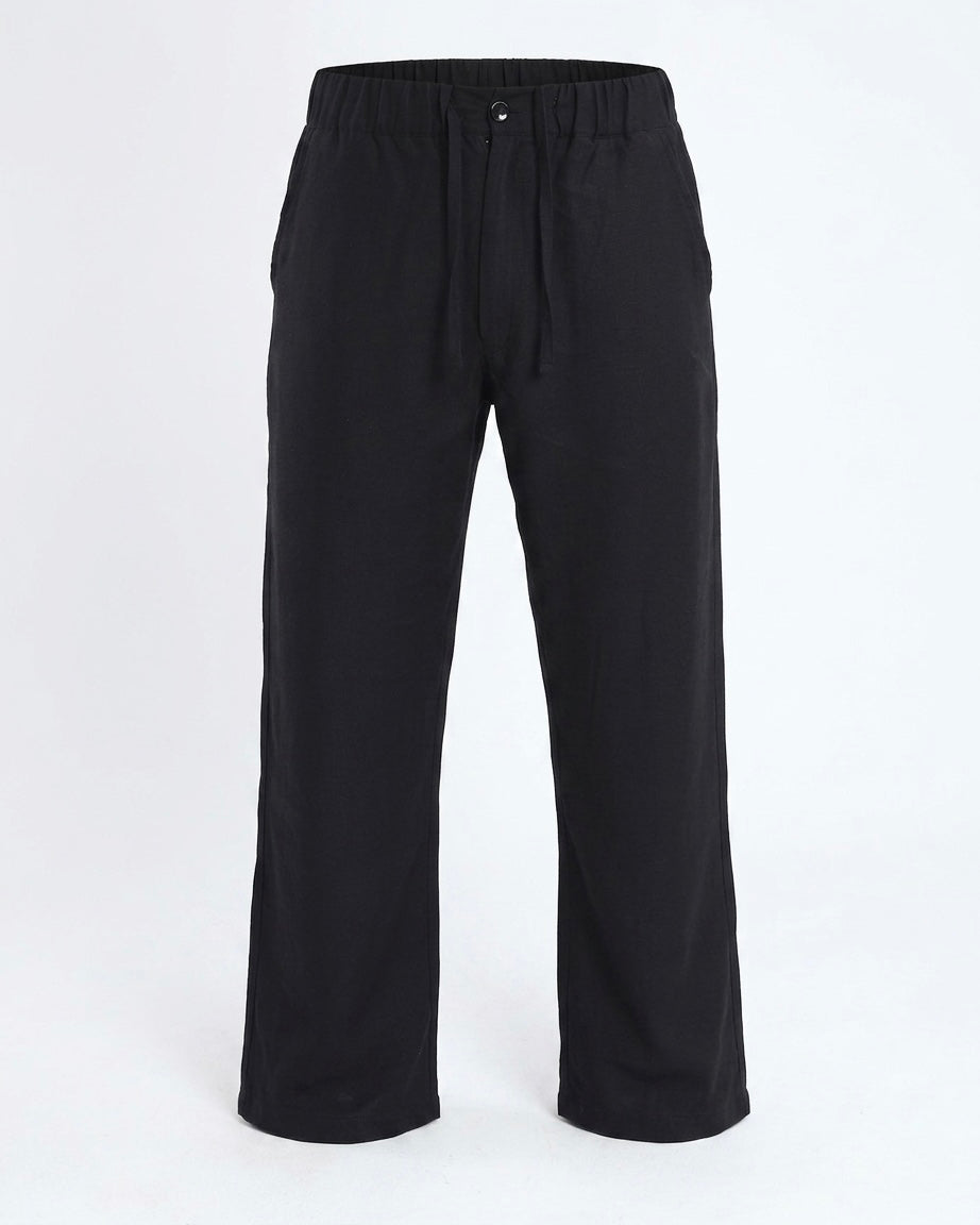 Midnight Black – Linen Pants