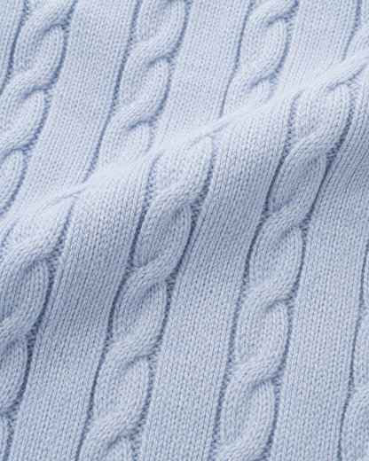Sky Blue - Cable Knit