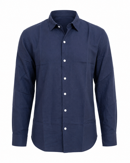 Navy Blue – Long Sleeve Linen
