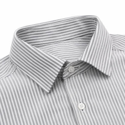 Midnight Black - Pinstriped Shirt