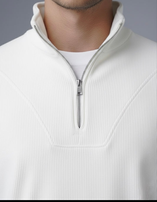 Pearl White Quarter Zip