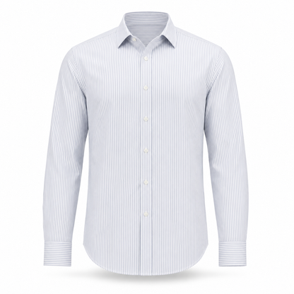 Sky Blue - Pinstriped Shirt